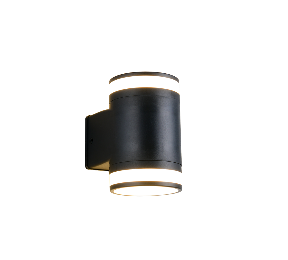 RL CUSCO zewnętrzna lampa ścienna czarna IP44 LED 2x10W GX53 4000K R26962632