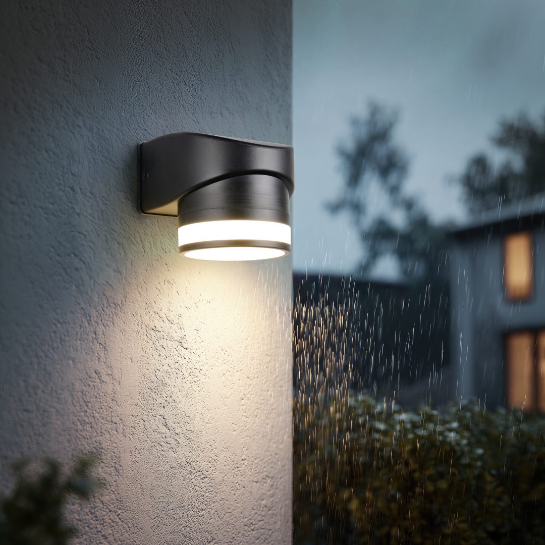 RL CUSCO zewnętrzna lampa ścienna czarna IP44 LED 1x10W GX53 4000K R26961632