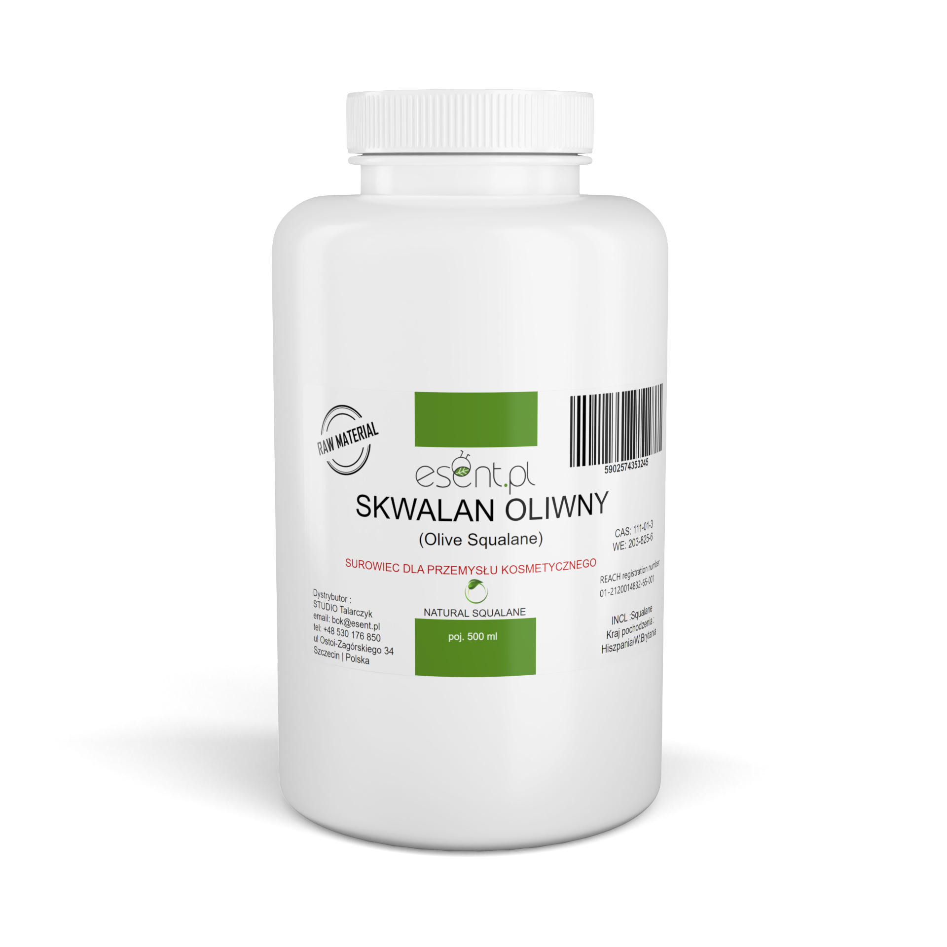 Skwalan z Oliwek 500 ml. Hiszpania
