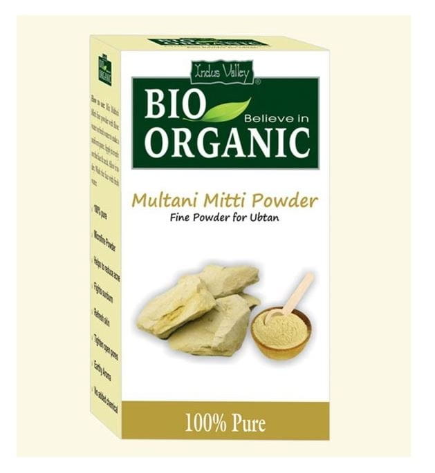 Glinka Multani Mitti (Ziemia Fulerska), w 100% naturalna, wydajna, świetna jakość, 100 g, Indus Valley