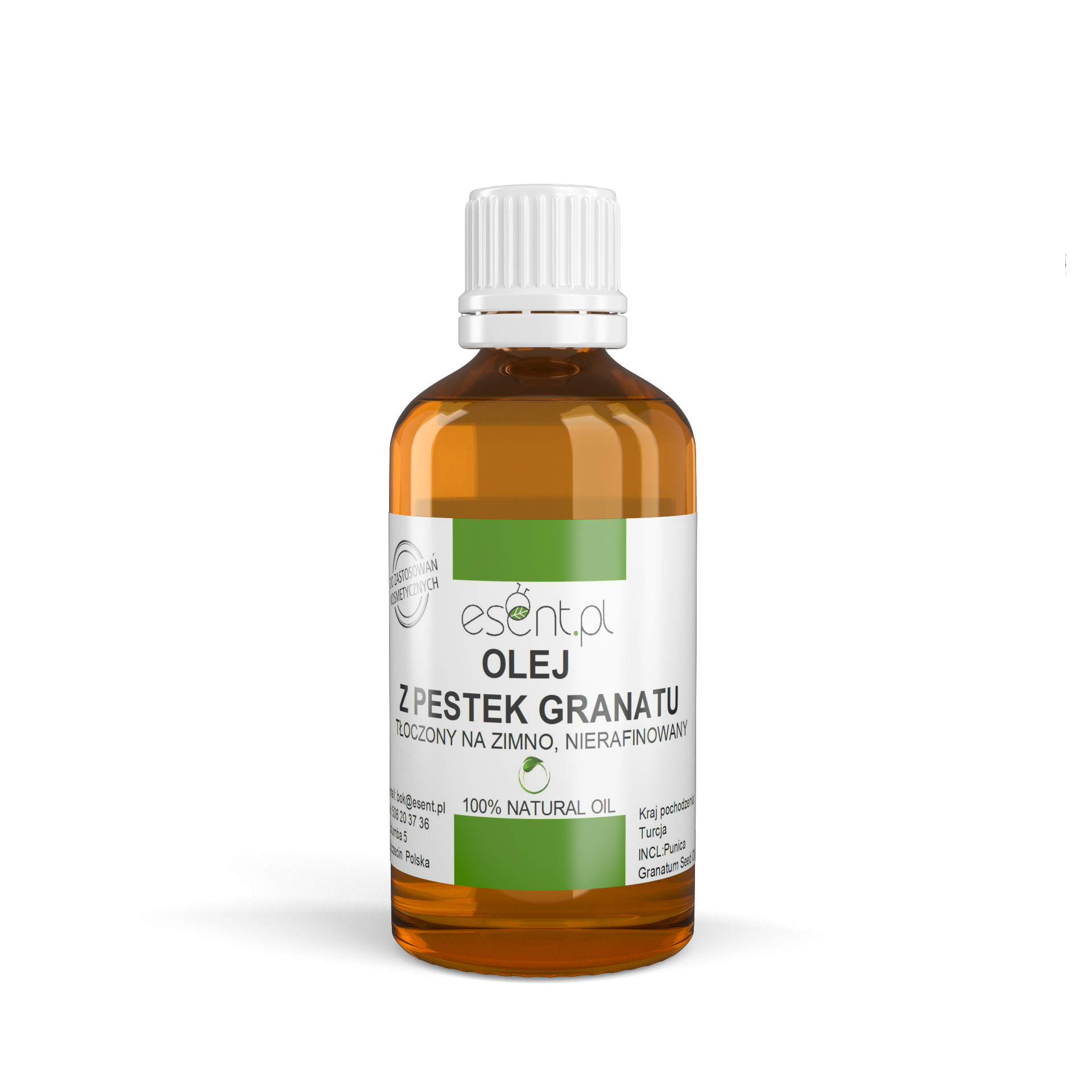 Olej z pestek Granatu, CP , nierafinowany 50 ml.