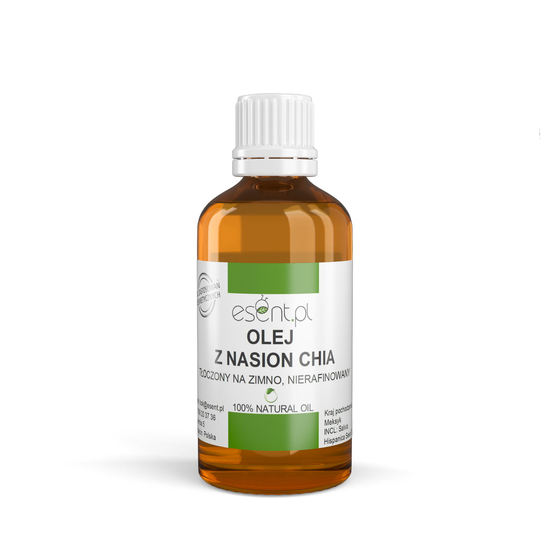 Olej z Nasion Chia ( Szałwii Hiszpańskiej ) 50 ml