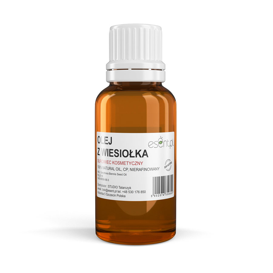 Olej z Wiesiołka tłoczony na zimno, nierafinowany 20 ml