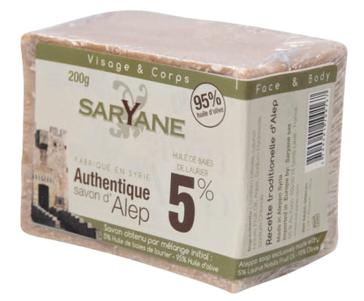 Mydło z Aleppo 5% 190g Saryane