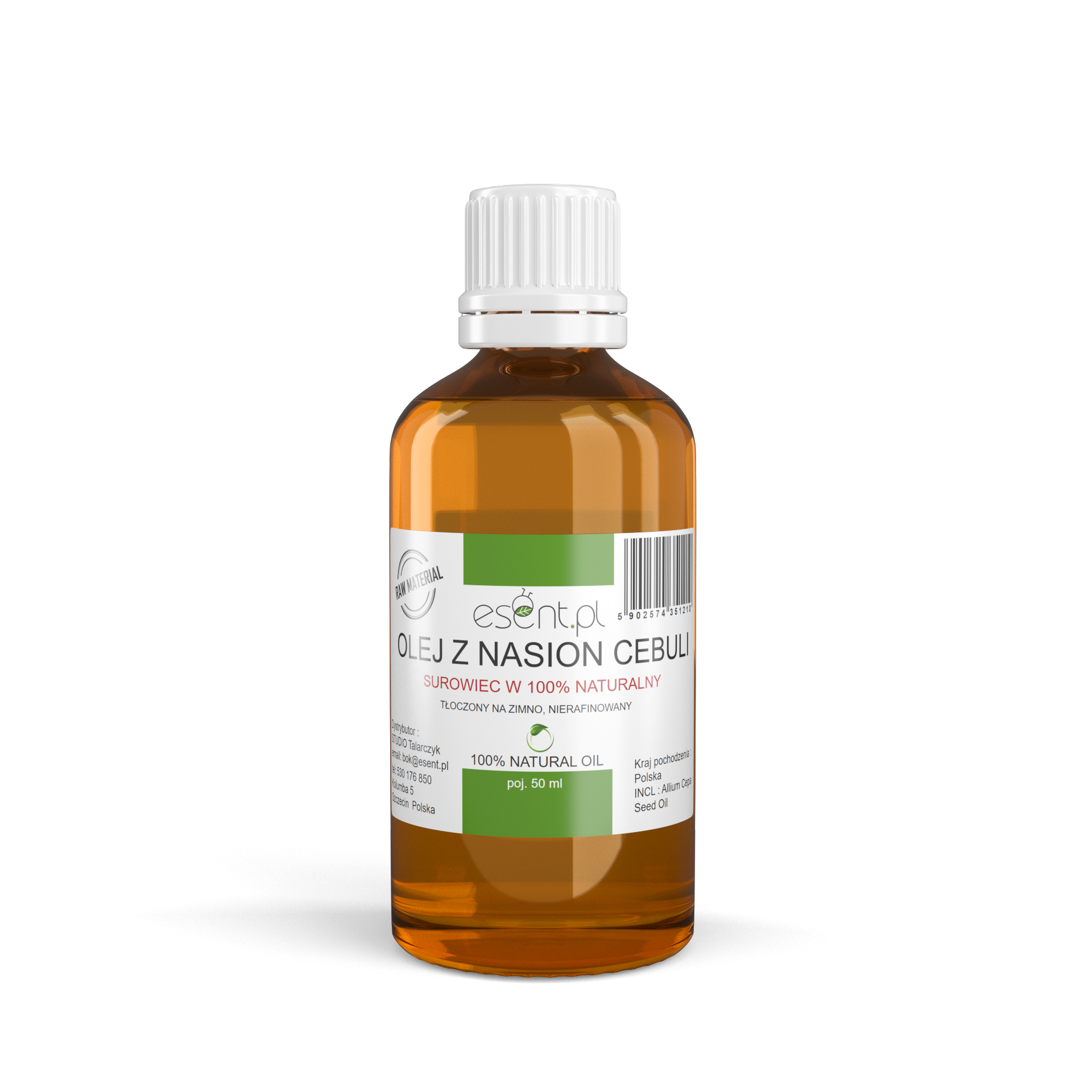 Olej z nasion Cebuli , CP, Nierafinowany 50 ml