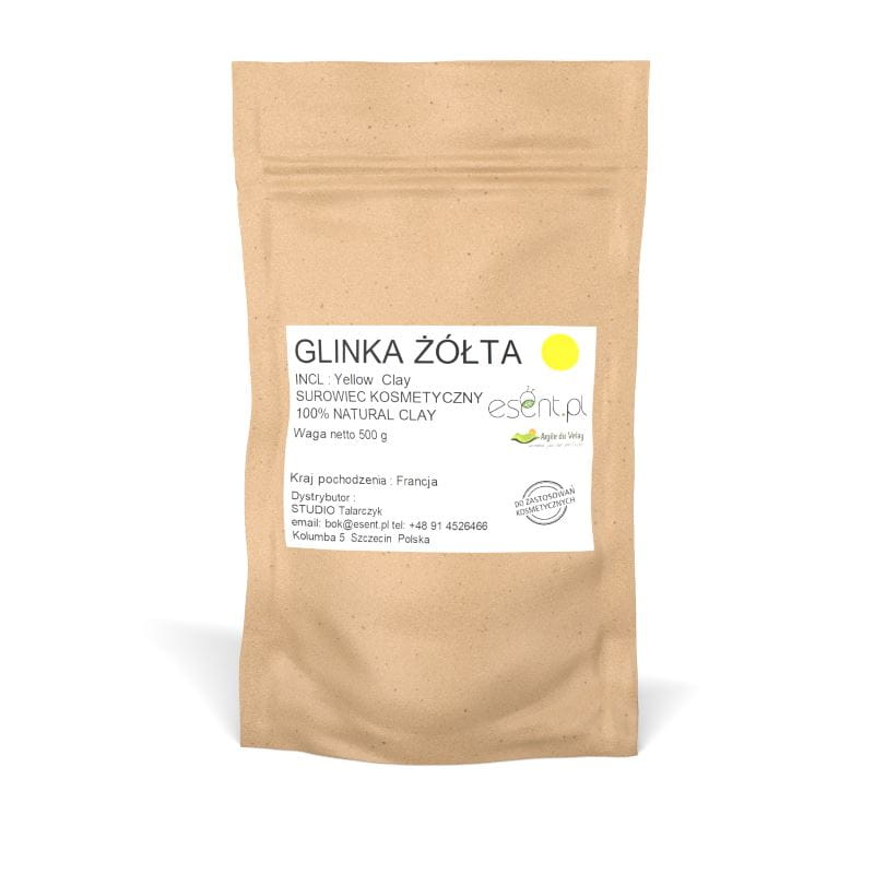 Francuska GLINKA ŻÓŁTA certyfikowana 100 g.