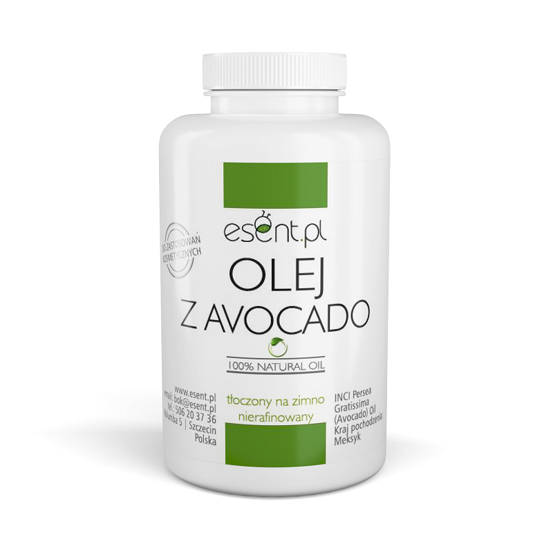 Olej z Awokado zimnotłoczony, nierafinowany 500 ml