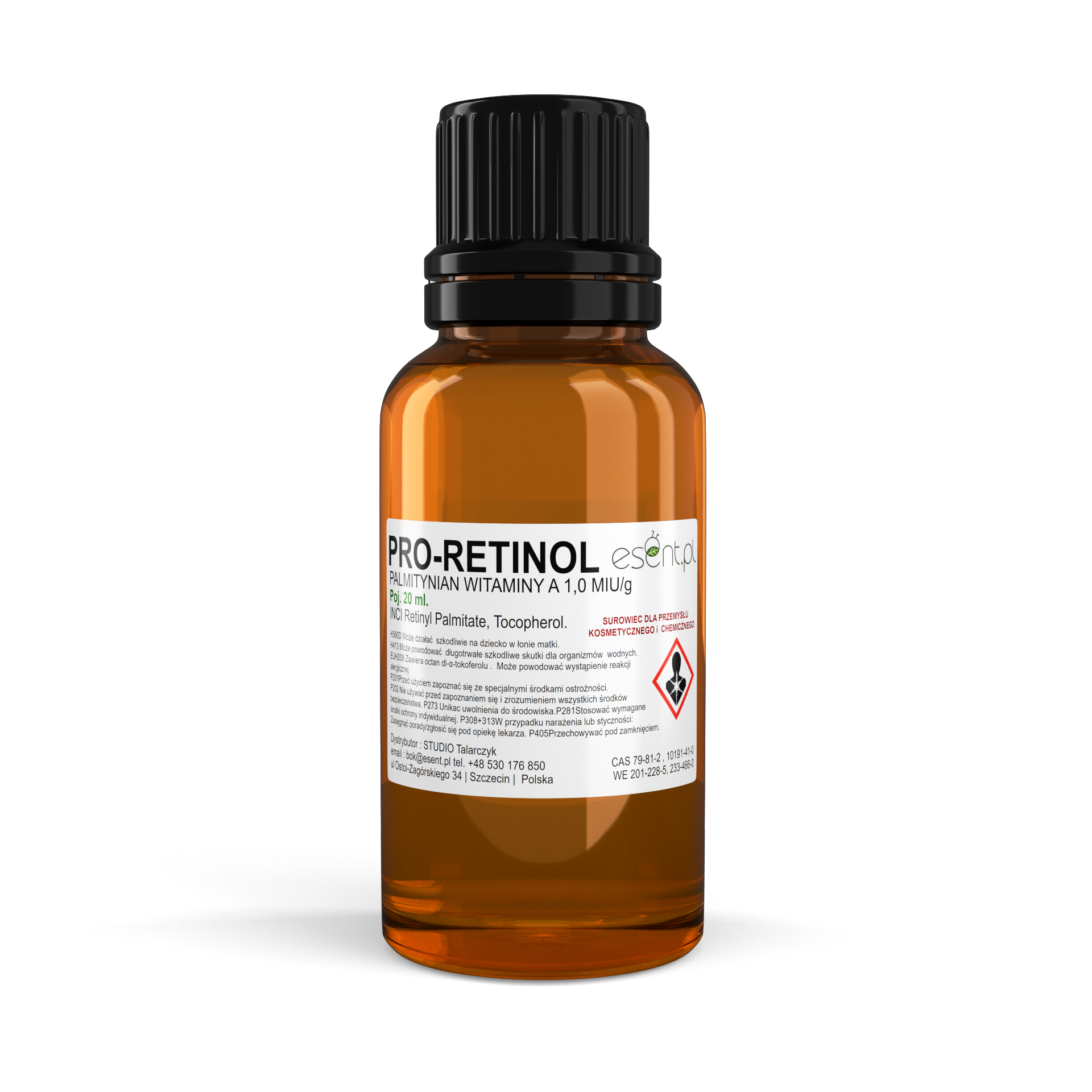 Palmitynian retinolu - PRO-RETINOL- Witamina A 20 ml 1.0 m. IU/g