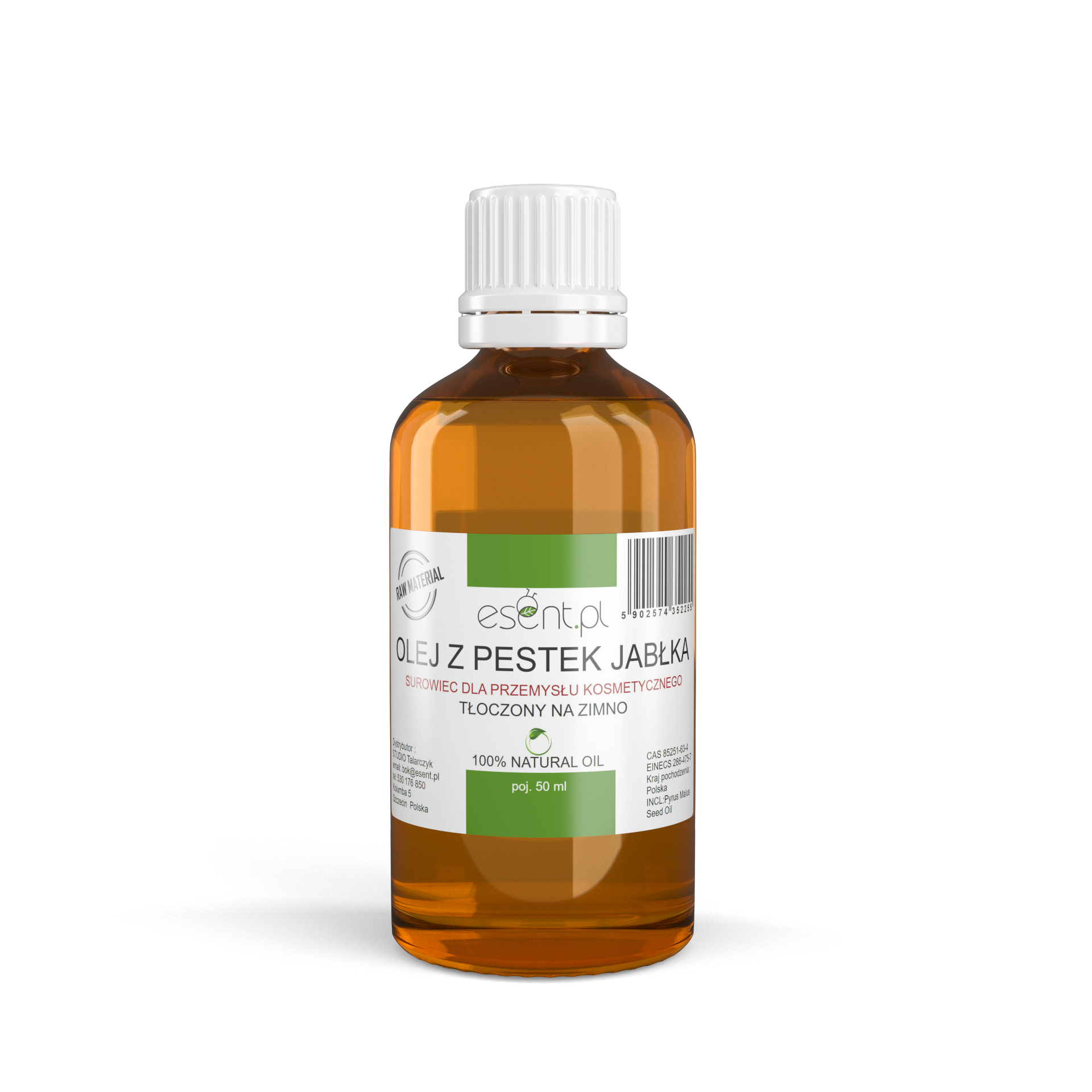 Olej z Pestek Jabłka tłoczny na zimno 50 ml