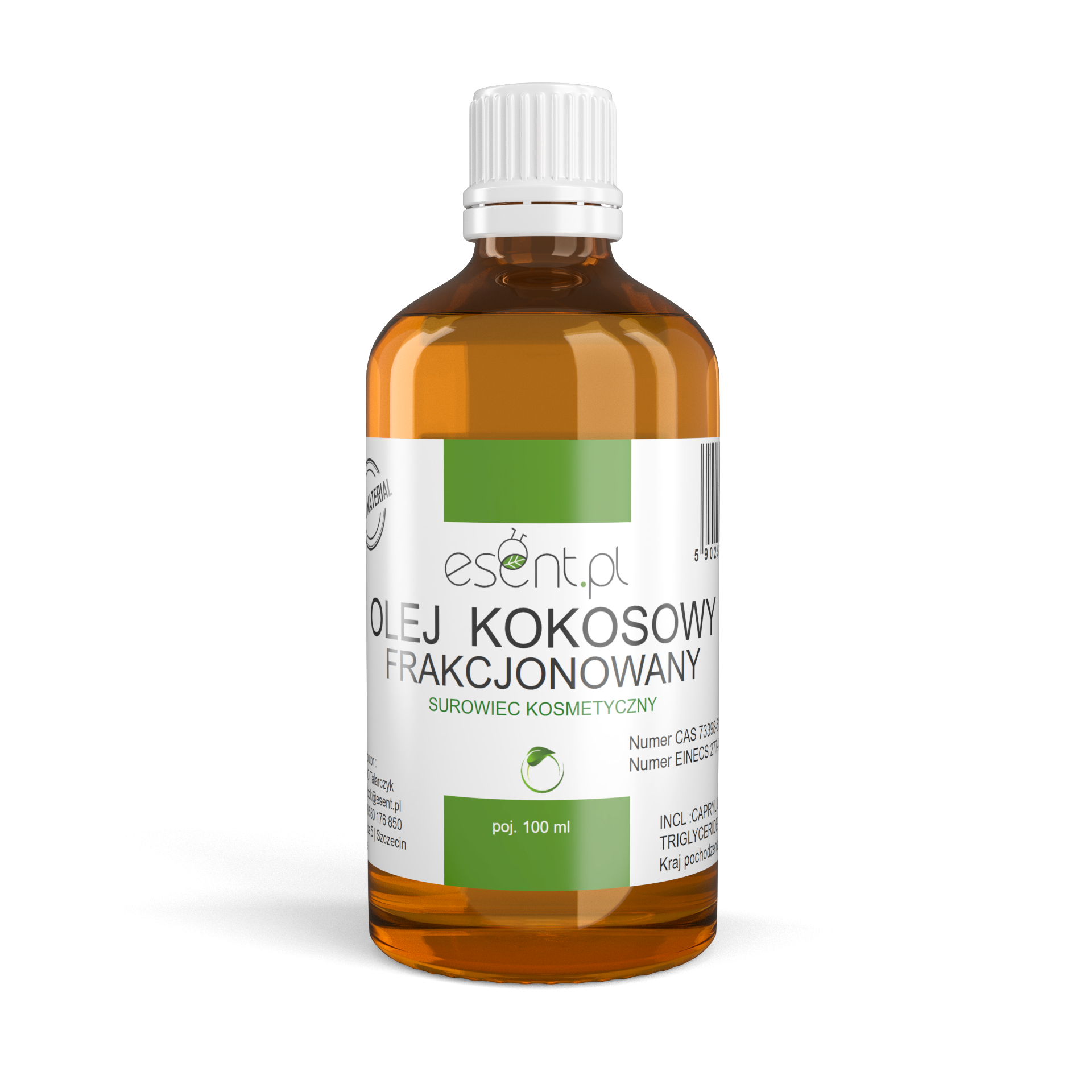 Olej Kokosowy frakcjonowany - frakcja płynna 100 ml