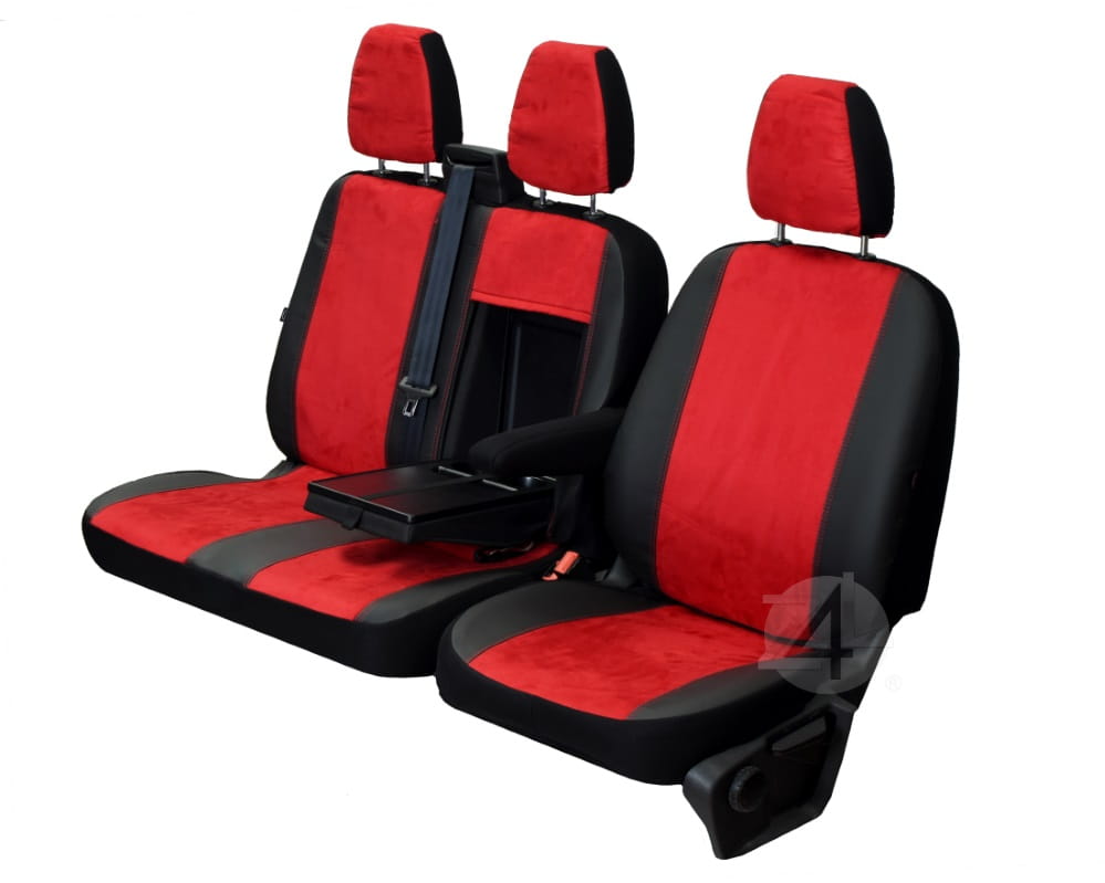 VW T5 - pokrowce skóra / alkantara CUSTO DV-CU-3M-VWT56