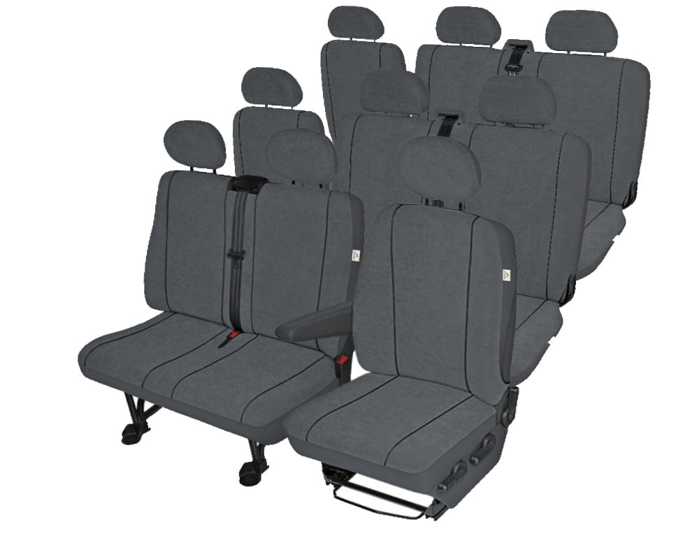 Citroen Jumpy 9 miejsc (2007-2016) Pokrowce samochodowe materiał żakardowy