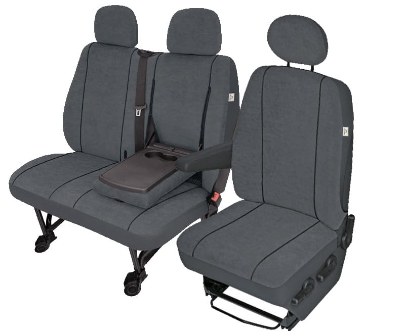 Volkswagen T5 3 miejsca (2003-2016) Pokrowce samochodowe materiał żakardowy - wersja ze stolikiem