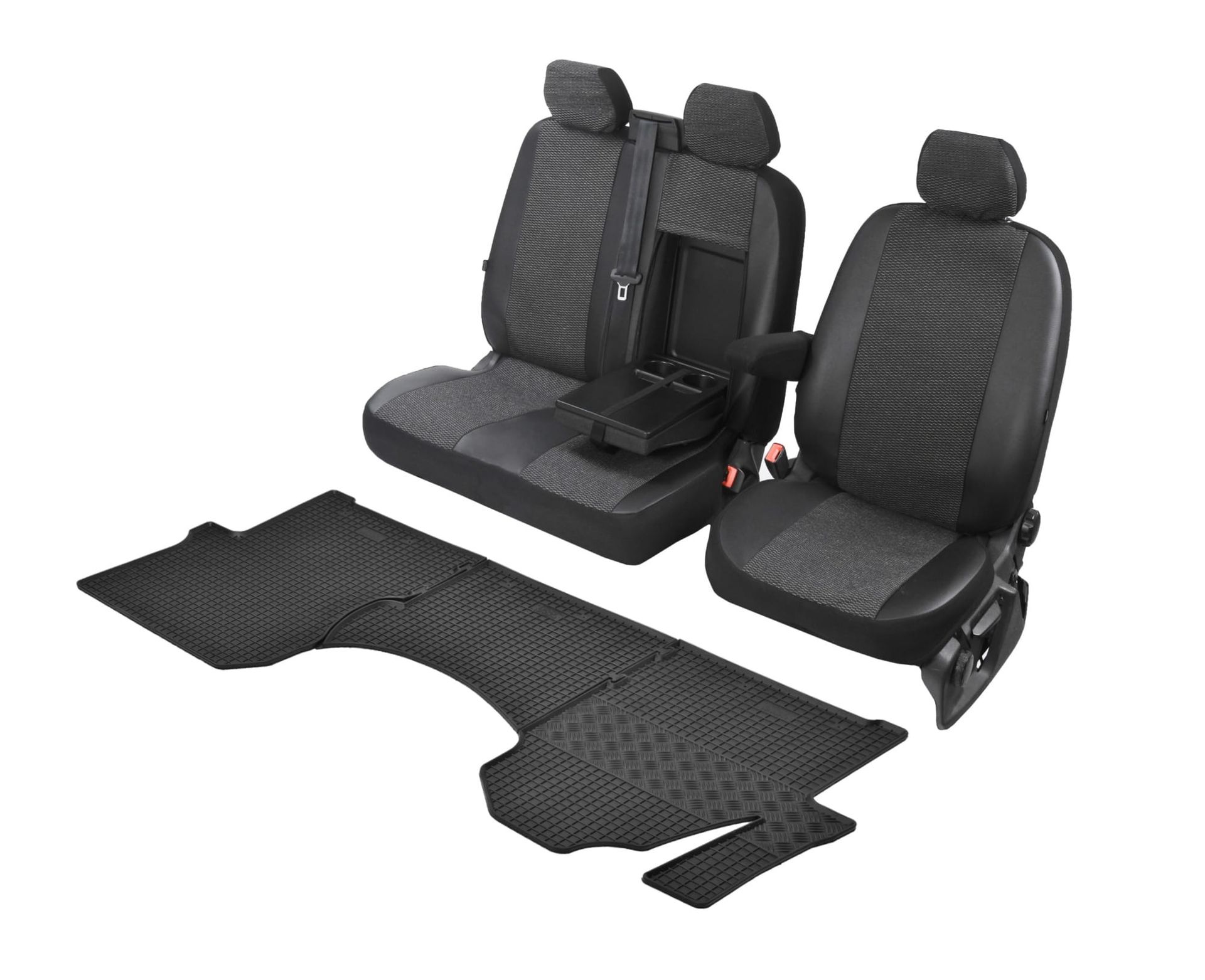 Volkswagen Crafter (od 2017-) Komplet: dywaniki i pokrowce