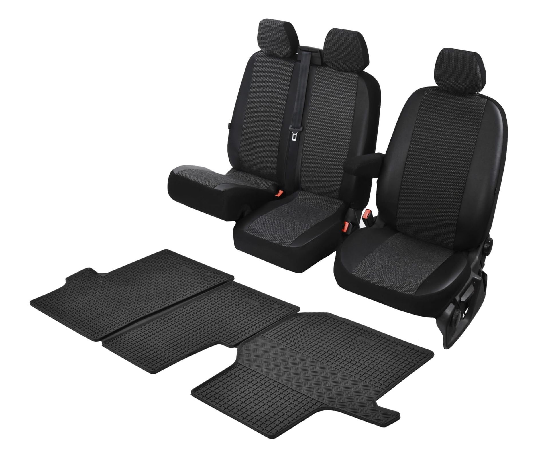 Volkswagen Crafter (od 2017-) Komplet: dywaniki i pokrowce