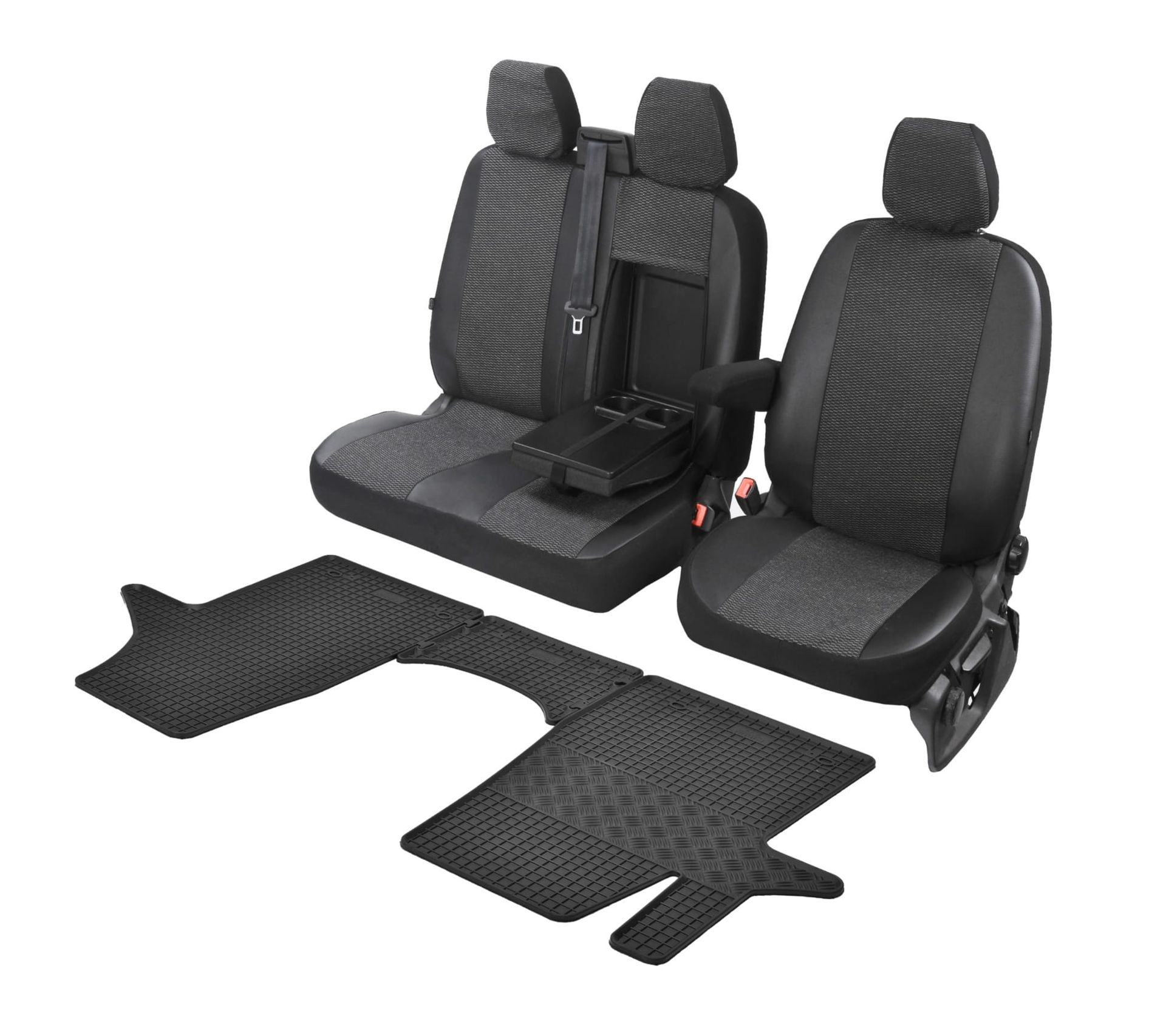 Volkswagen T5 - Komplet: dywaniki i pokrowce