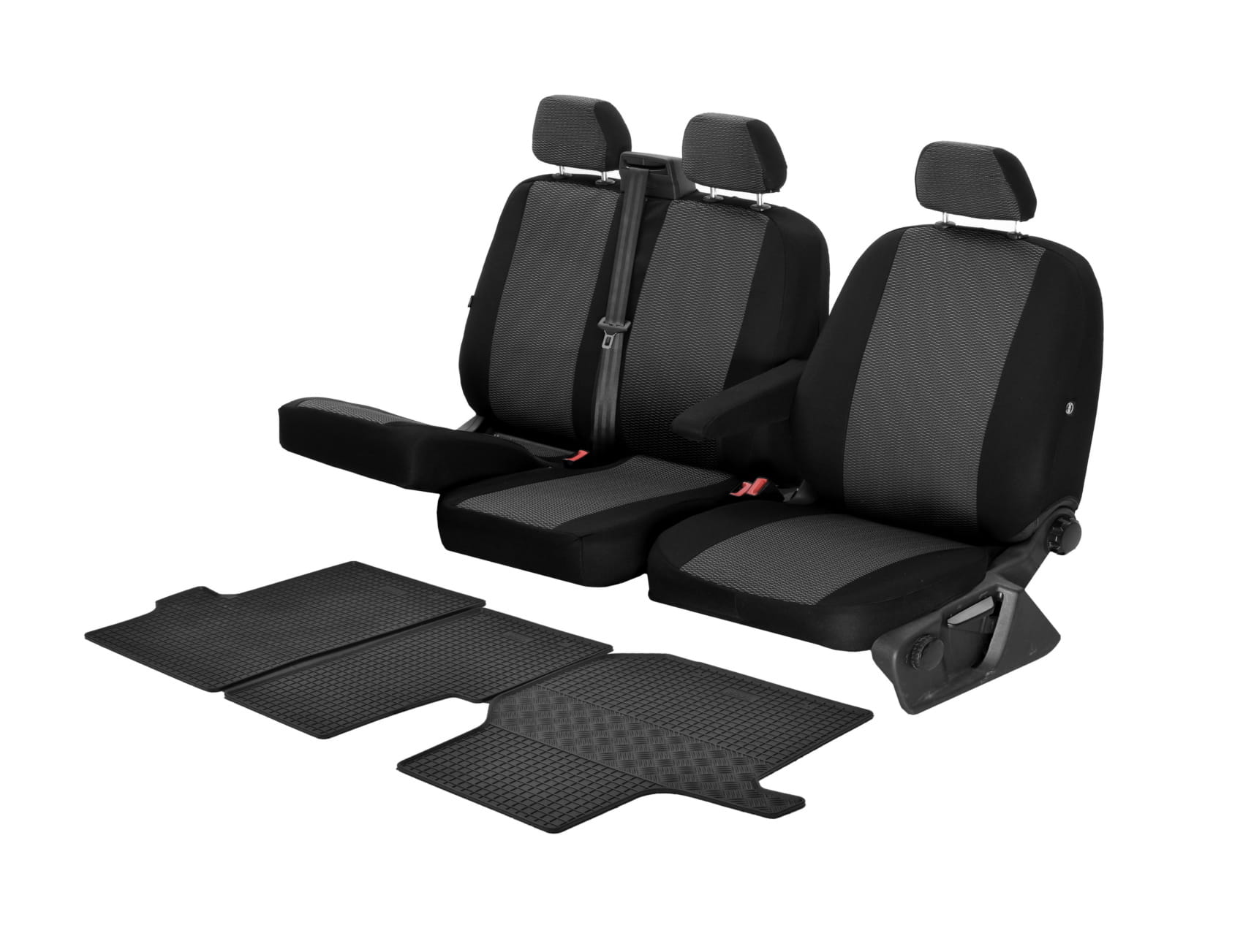 Volkswagen Crafter (od 2017-) Komplet: dywaniki i pokrowce