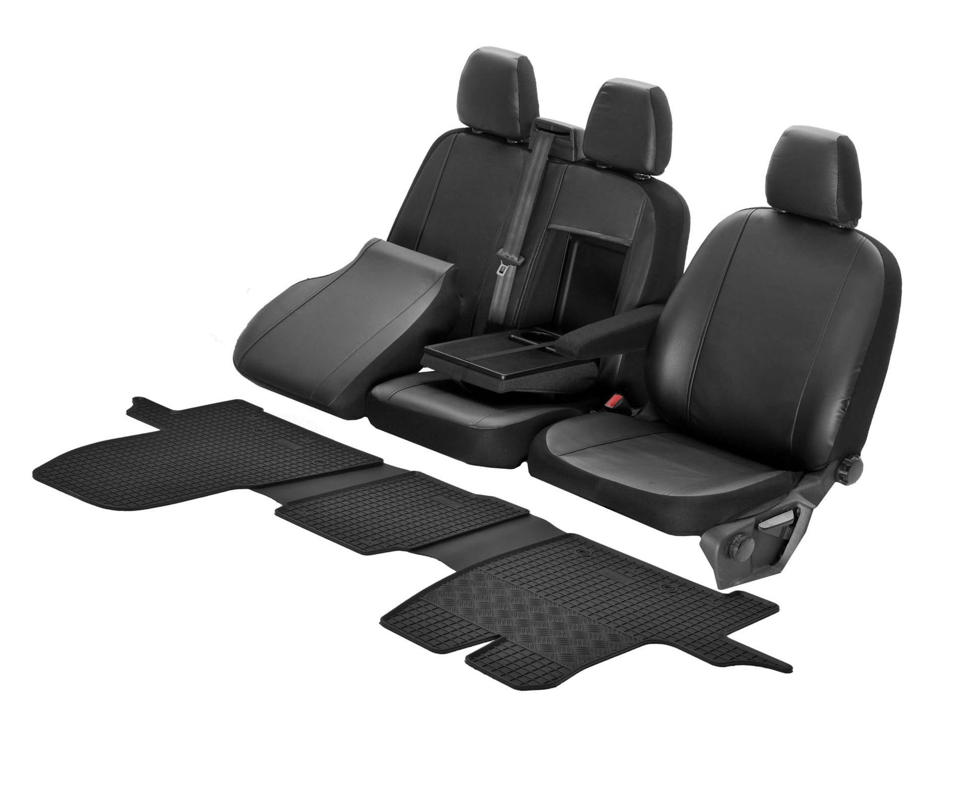 Ford Transit Custom (2012-2023) Komplet: dywaniki i pokrowce