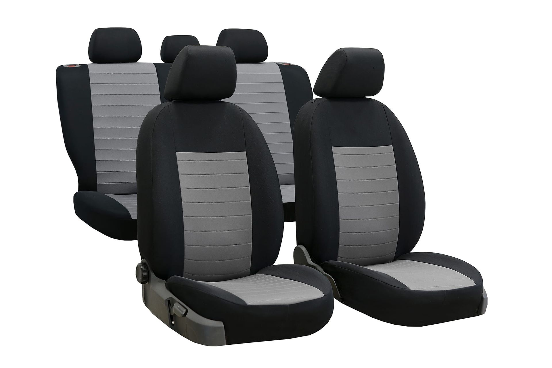 Hyundai Elantra (V, VI) - Pokrowce samochodowe materiał żakardowy Pure Line popielate