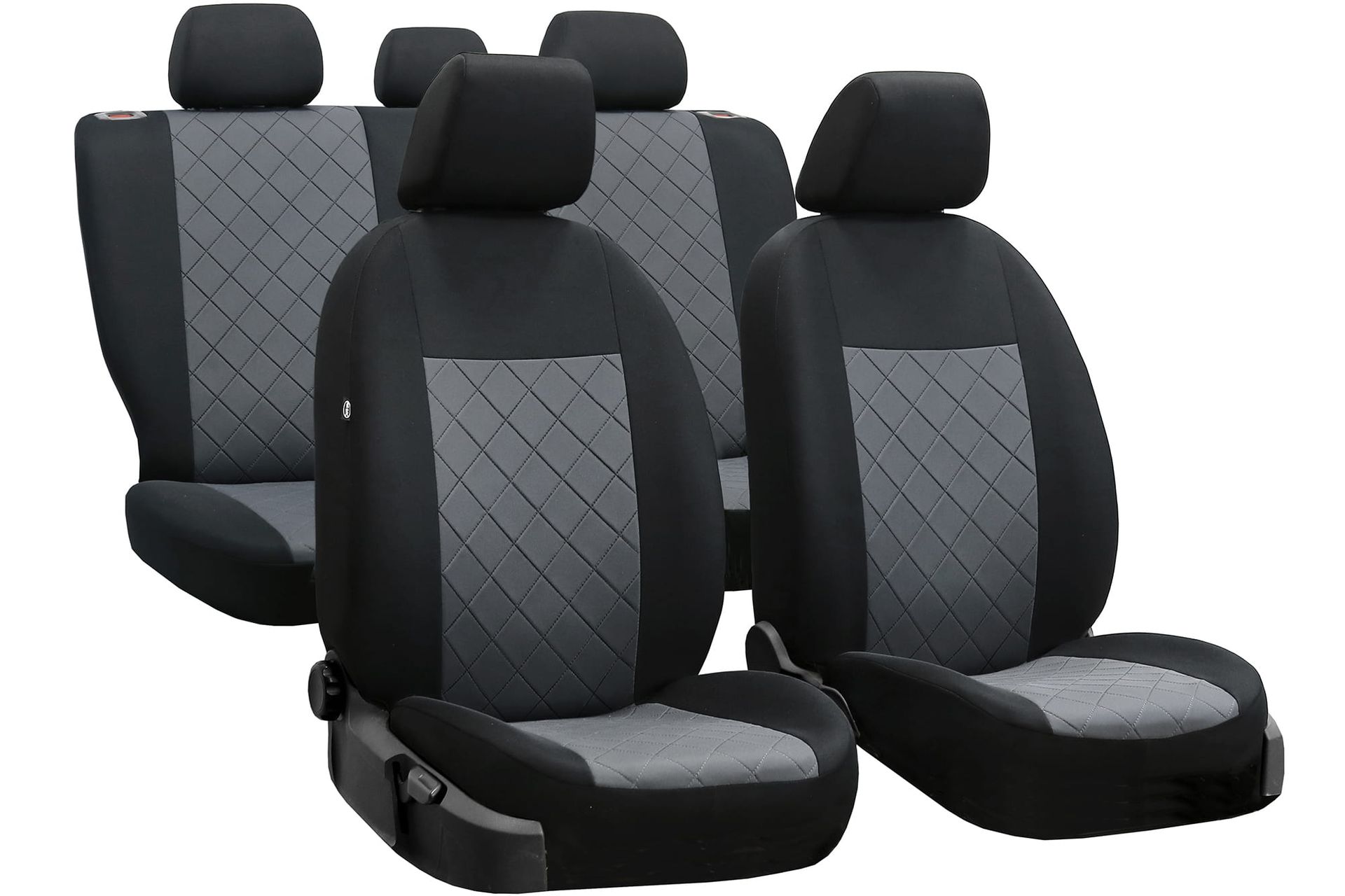 Ford Fiesta (Mk5, Mk6, Mk7, Mk8) - Pokrowce samochodowe materiał żakardowy Craft Line popielate