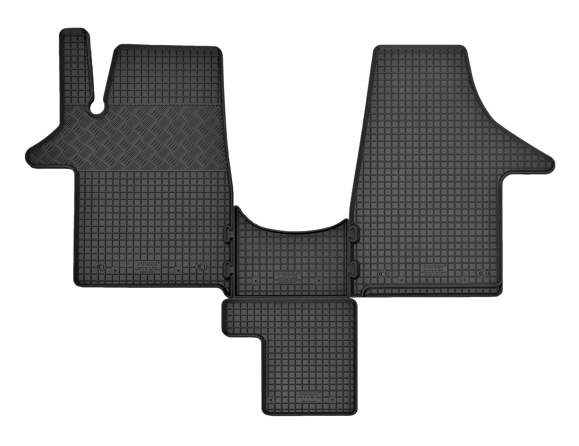 Volkswagen T5 / T6 (Transporter, Caravelle, Multivan - 2 miejsca 2003-2021) Dywaniki samochodowe