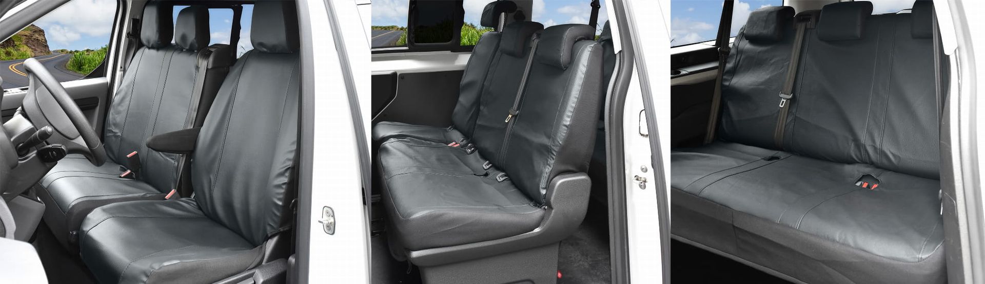 Toyota Proace (9 miejsc od 2016-) Pokrowce eko-skóra