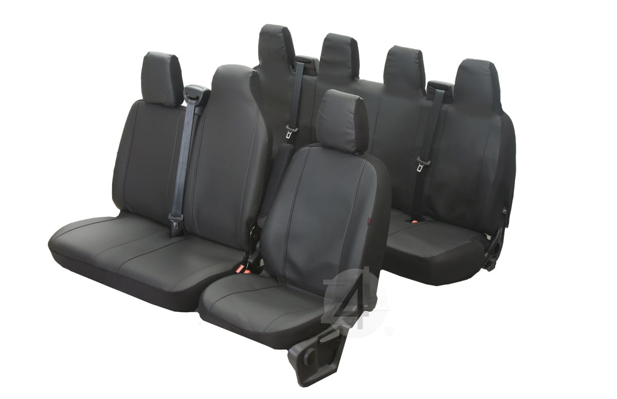 Nissan NV400 (7 miejsc od 2011-) Pokrowce samochodowe skóra Z4L-DV-VIP-OR7SC-214
