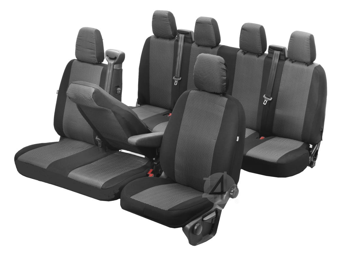 Nissan NV400 (7 miejsc od 2011-) Pokrowce materiał żakardowy