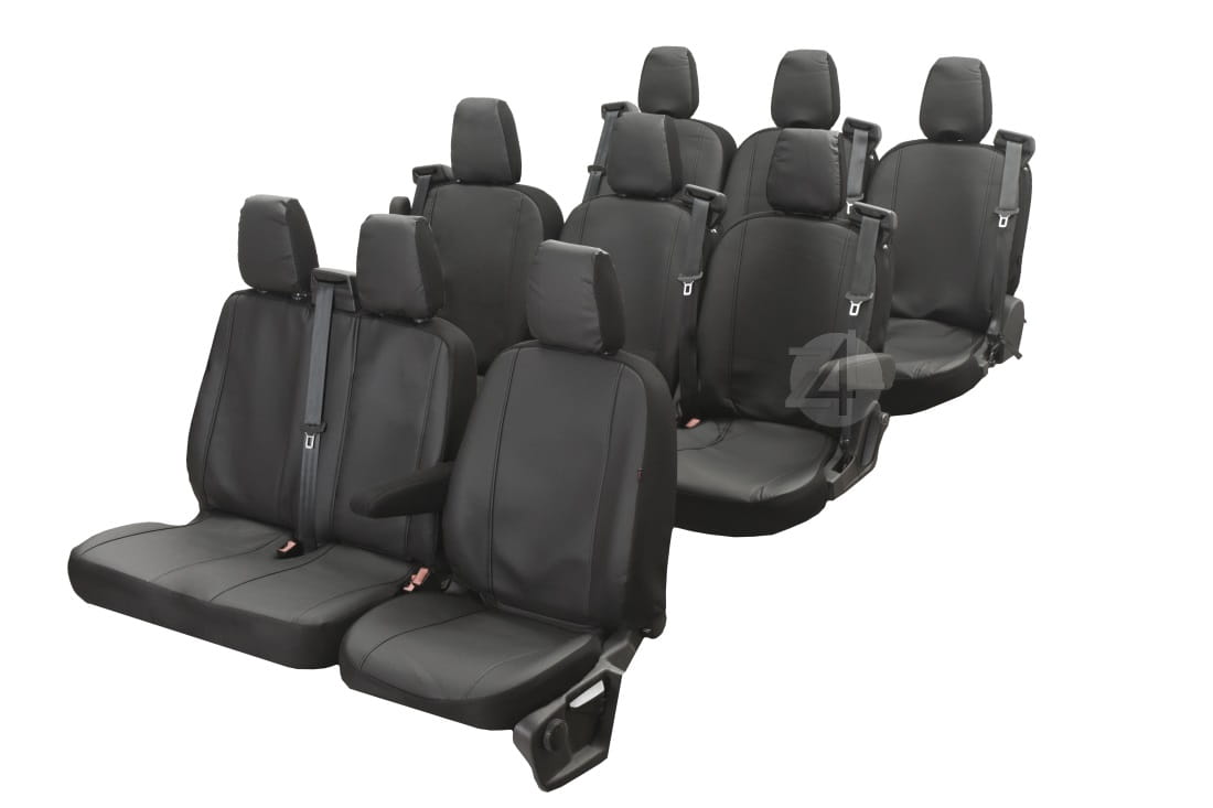 Opel Vivaro (9 miejsc 2014-2019) Pokrowce skóra Z4L-DV-VIP-TVT9M-09