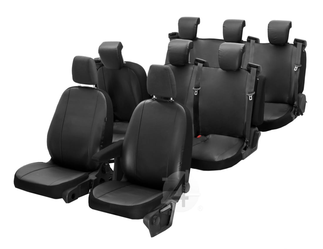 Opel Vivaro (8 miejsc 2014-2019) Pokrowce skóra Z4L-DV-VIP-TVT8M-07
