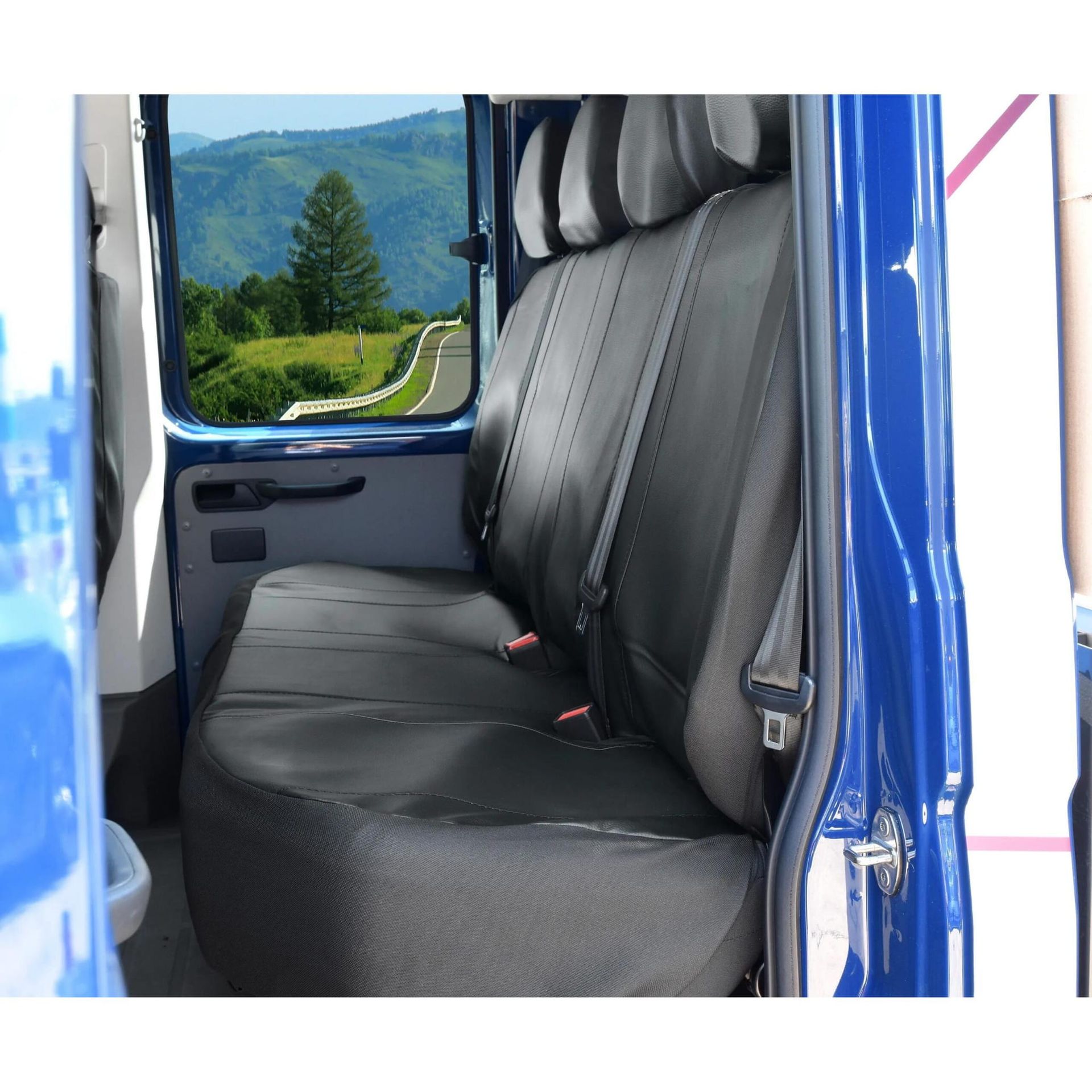 Volkswagen Crafter (Double Cab 2. rząd od 2017-) Pokrowce eko-skóra