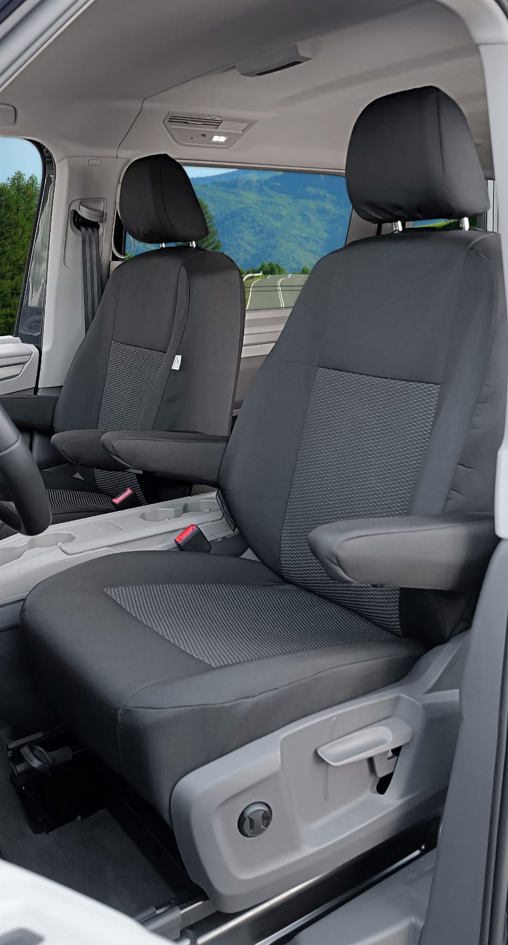 Volkswagen Transporter / Caravelle T7 (od 2024-) Pokrowiec na fotel kierowcy z podłokietnikiem