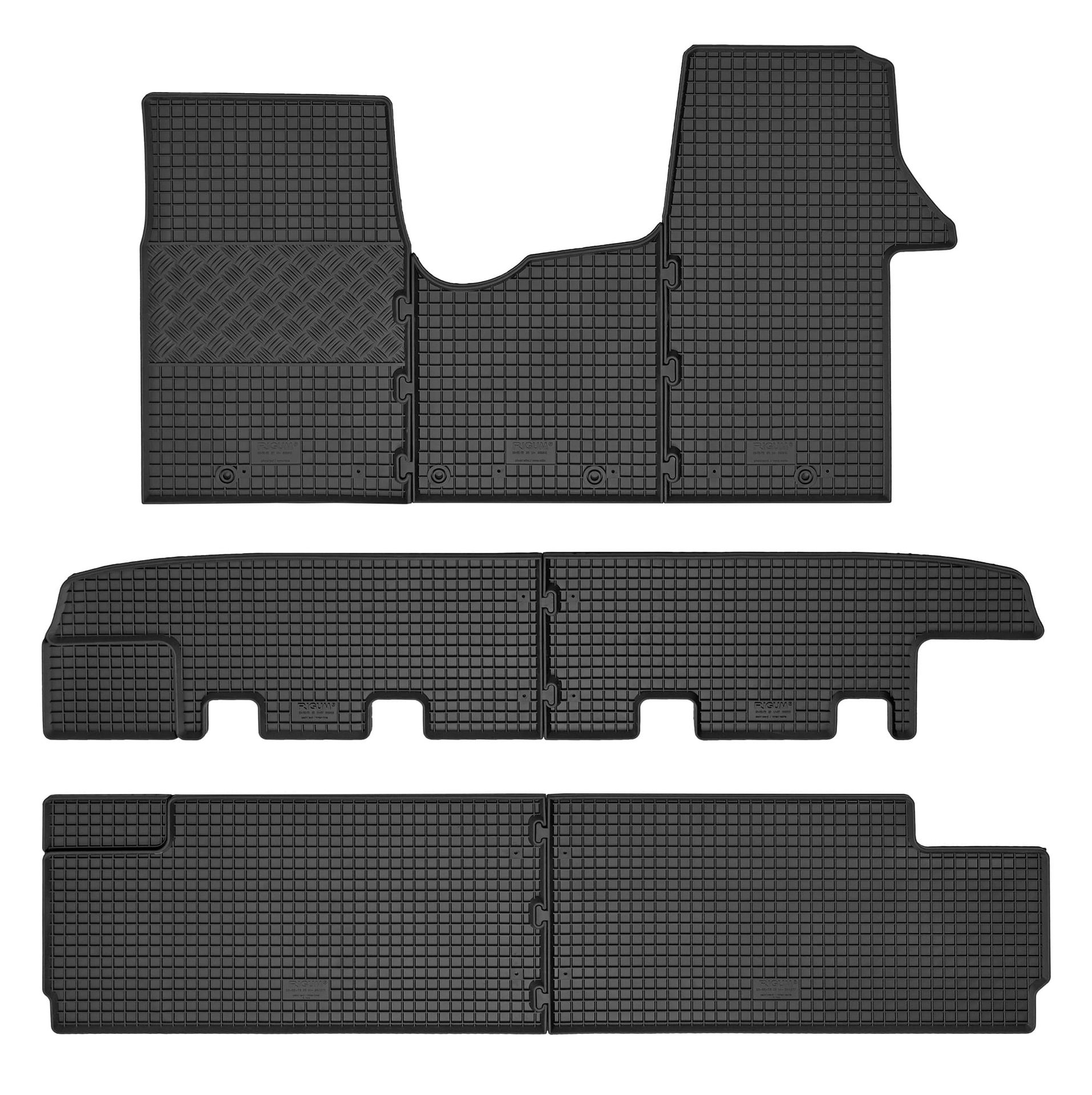 Fiat Talento 3 rzędy bez nawiewu (2016-2021) Dywaniki samochodowe