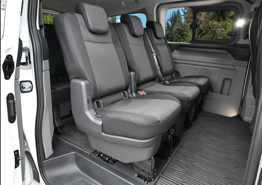 Ford Transit Custom 2. rząd (1+1+1 od 2024-) Pokrowce materiał żakardowy