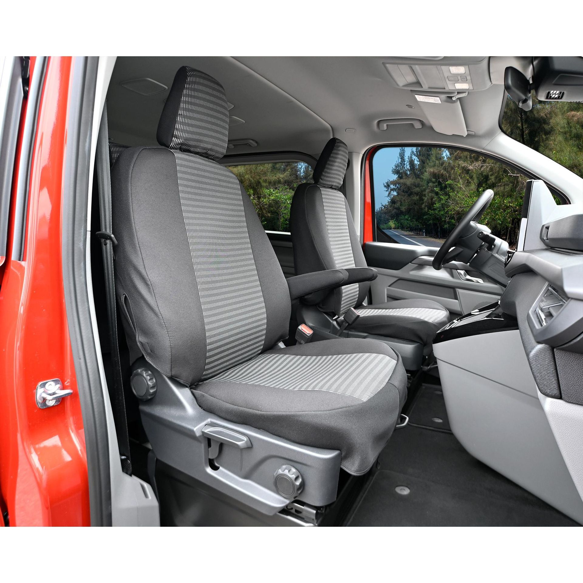 Ford Transit Custom 2 miejsca (od 2024-) Pokrowce materiał żakardowy