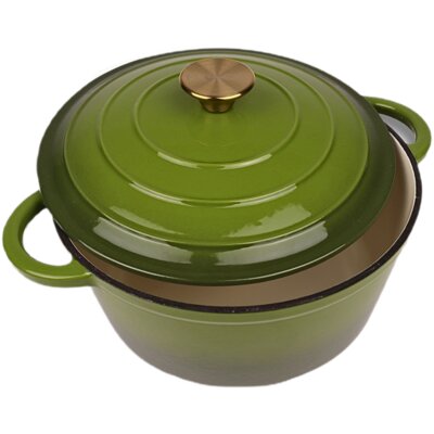Garnek żeliwny HAGE DQ22 Oliwkowy 3L