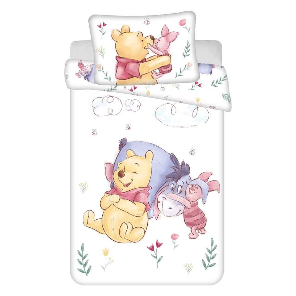 Bawełniana pościel dziecięca do łóżeczka 100x135 cm Winnie the Pooh 