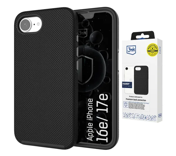 3mk Hardy Shockproof MagCase do iPhone 16E/ iPhone 17E Czarny