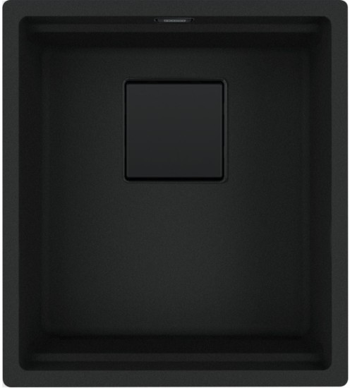 Franke Zlewozmywak granitowy KNG PRO 110-37 Czarny Mat / Czarny odpływ 125.0749.652