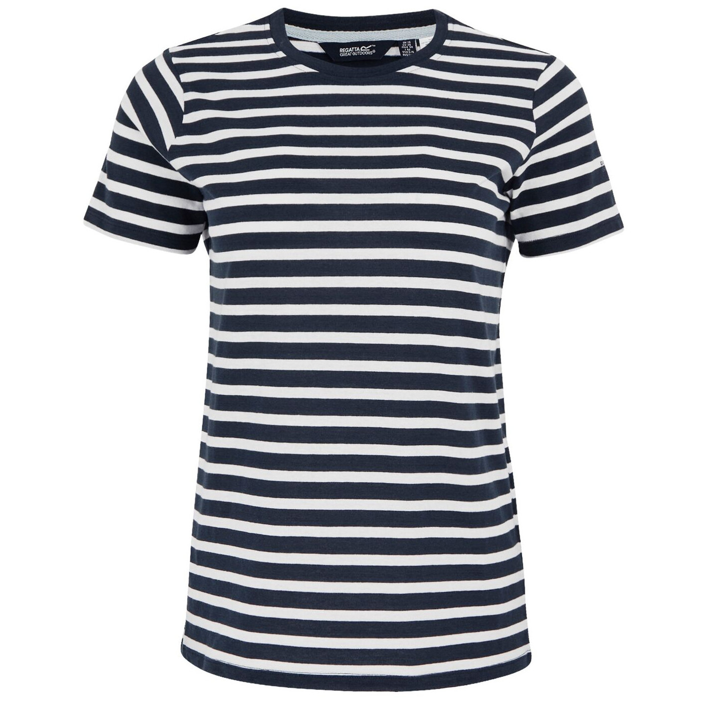 Koszulka damska Regatta Bayletta SS Tee Rozmiar: 6XL / Kolor: niebieski/biały