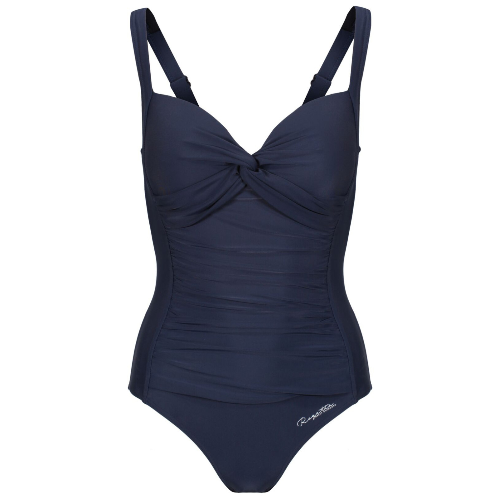 Damski strój kąpielowy Regatta Sakari Costume Rozmiar: 4XL / Kolor: ciemnoniebieski/biały