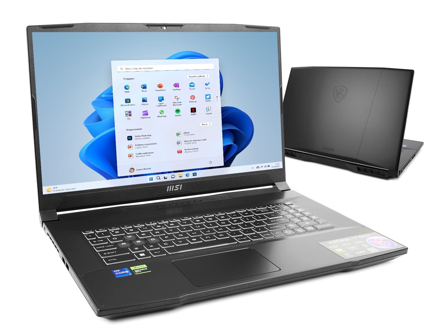 MSI Katana 17 B13VEK-1261XPL - i7-13620H 17,3'' 32GB 1TB W11P RTX 4050 B13VEK-1261XPL_32GB_1000SSDW11P