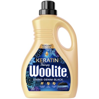 Płyn do prania WOOLITE Keratin Therapy Perfume 1800 ml do jeans, czarno, ciemno kolorowych tkanin z keratyną