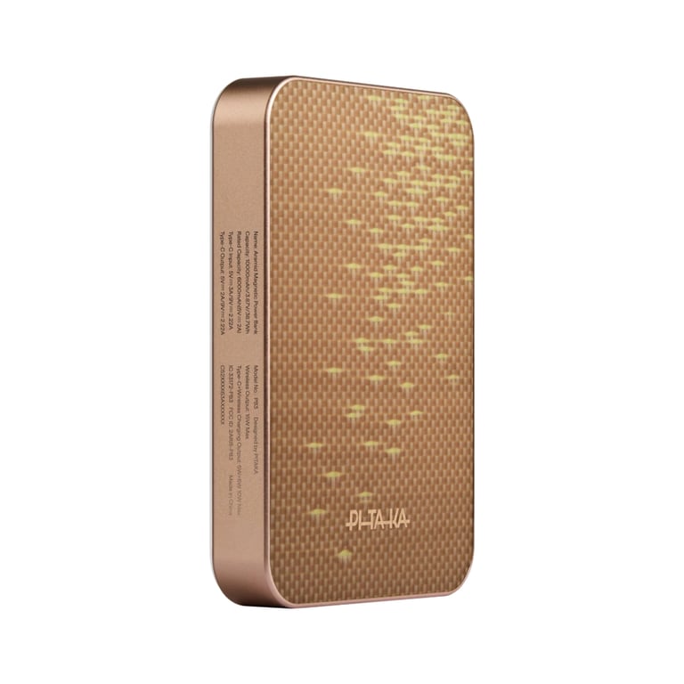 Pitaka PBQ2504 bank mocy 10000 mAh Bezprzewodowe ładowanie Złoto