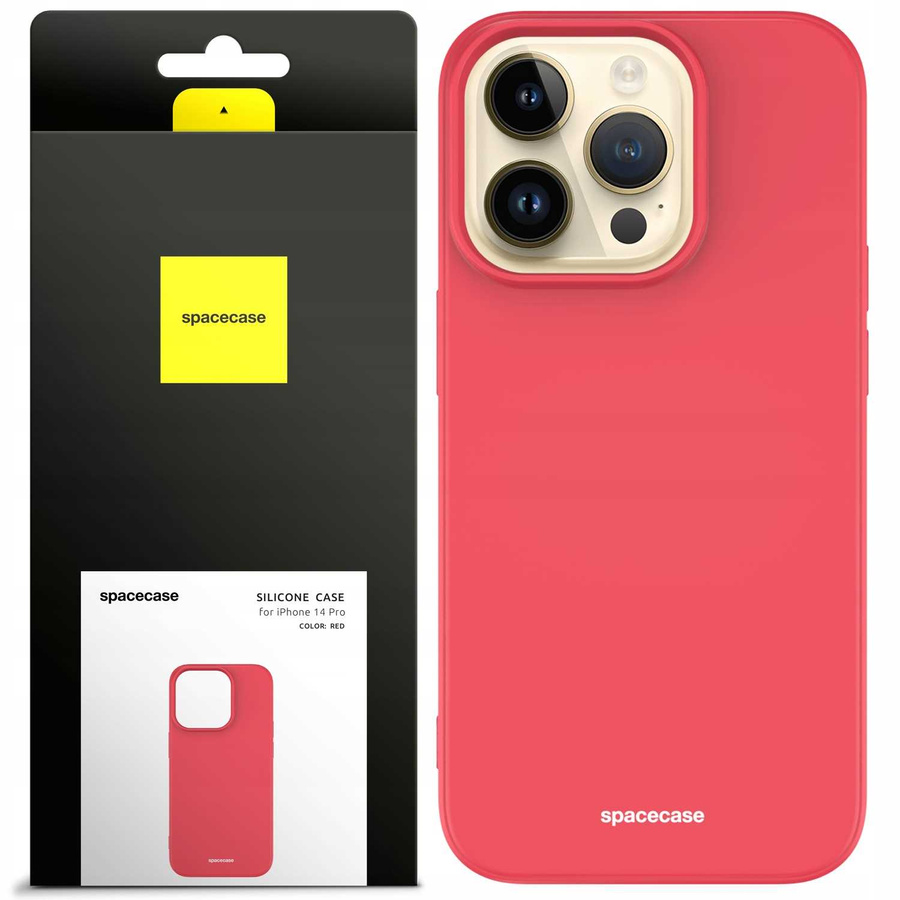 Spacecase Etui Silicone Case iPhone 14 Pro red