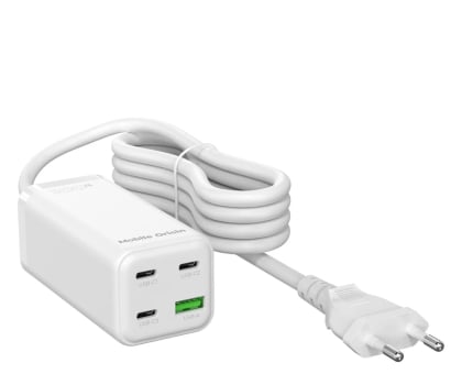 Mobile Origin GaN 100W Compact MultiHub Charger PW18 3x USB-C + USB-A MO-100CMH-PW18