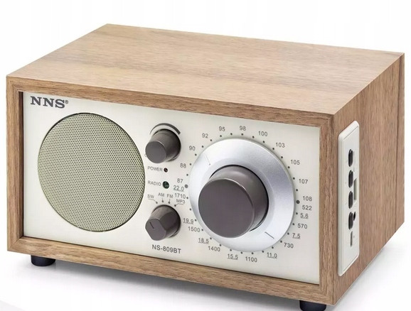 Martech Radio Kuchenne Vintage FM akumulatorowe z Bluetooth USB