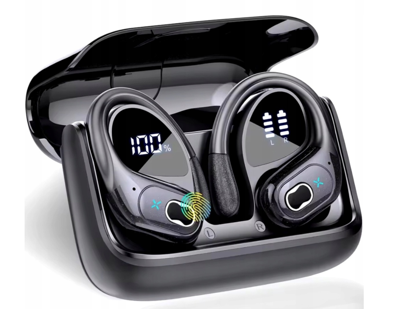 SPORT Smile BEZPRZEWODOWE BLUETOOTH 5.3 DOKANAŁOWE SPORTOWE BASS HD 65