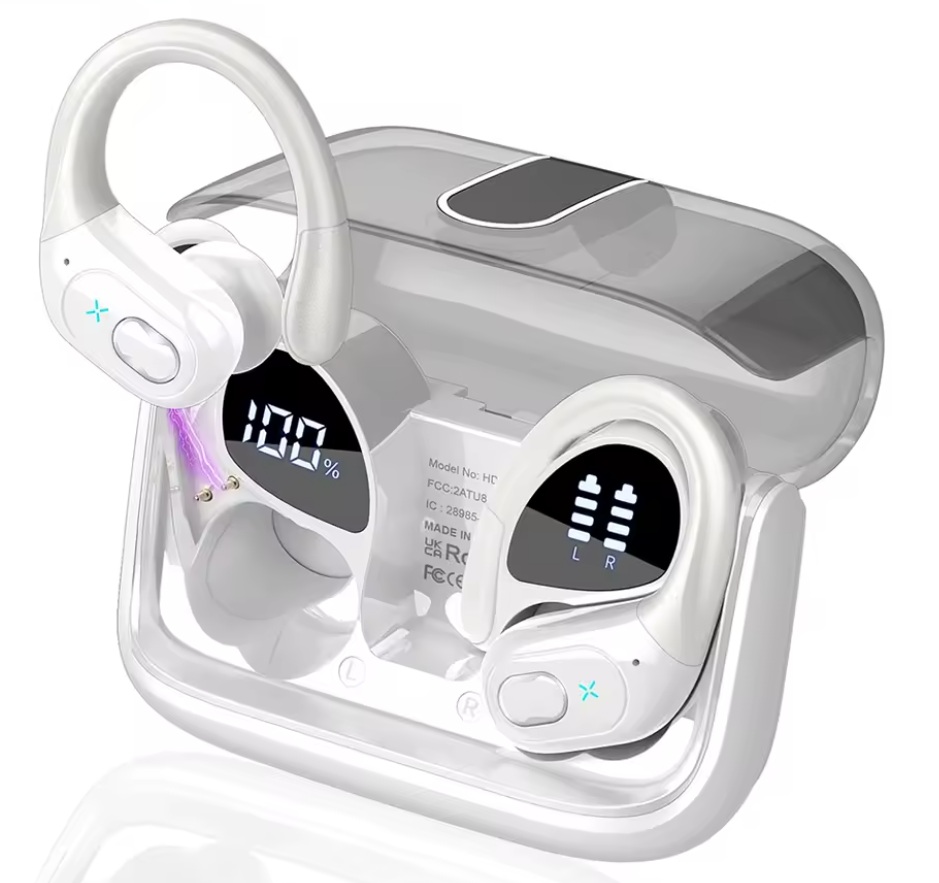 SPORT Smile BEZPRZEWODOWE BLUETOOTH 5.3 DOKANAŁOWE SPORTOWE BASS HD 65