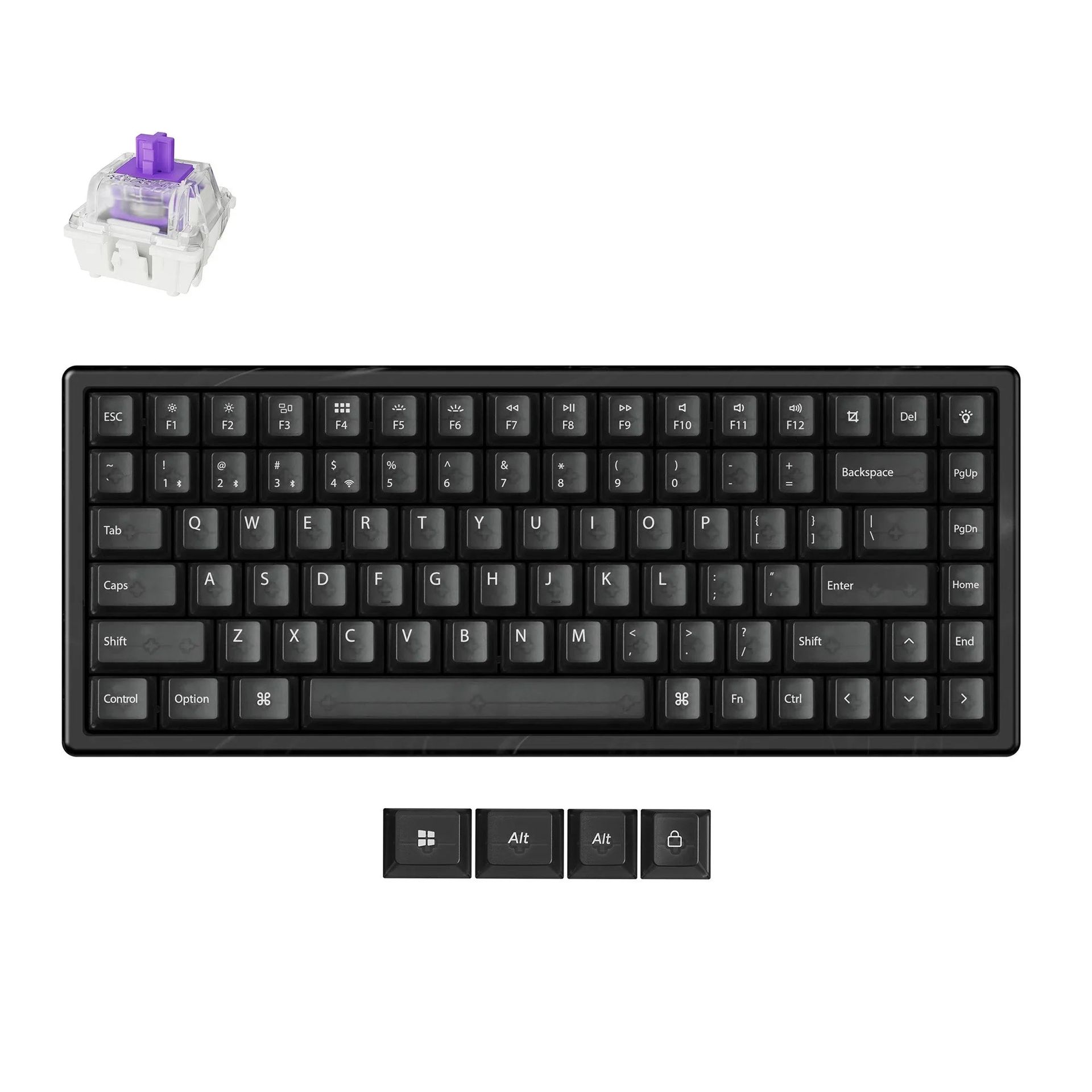 Keychron K2 HE Wireless Magnetic Switch Custom Keyboard Resin Edition K2H-F1R